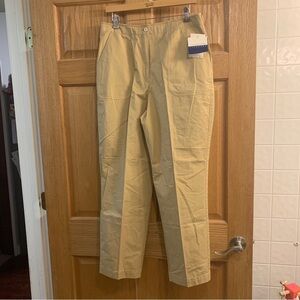 NWT Liz Sport Petite Women's Costa Rica Journey Pants Mid Rise Size 14 32WX30L